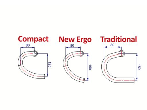 FSA GOSSAMER Wing Compact  řídítka silniční Alu 31,8mm, šířka 440mm, černá mat