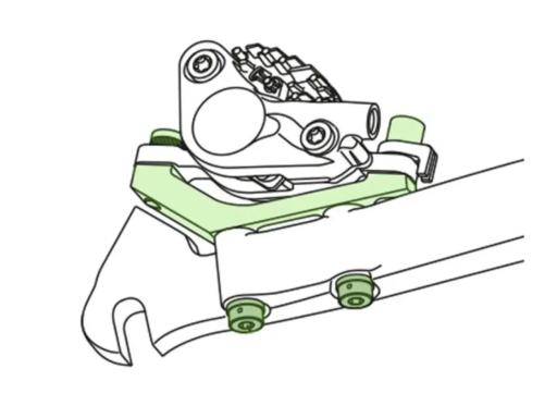 Shimano SM-MA-R160P/D adapter zadní  160mm, rám Flat Mount , brzda PostMount