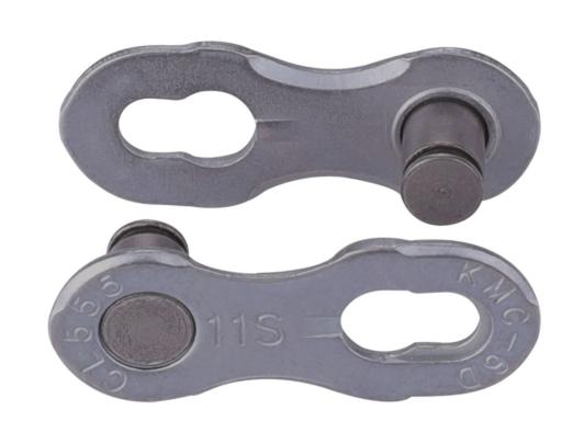 KMC E-Glide stříbrno-šedý -Cues  řetěz 9/10/11 kolo pro Shimano Cues 122 článků