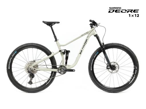 Celoodpružené MTB 29" Lee Cougan Quest Shimano Deore M6200  1x12, velikost M – 17,5" (44 cm), broušený hliník mat