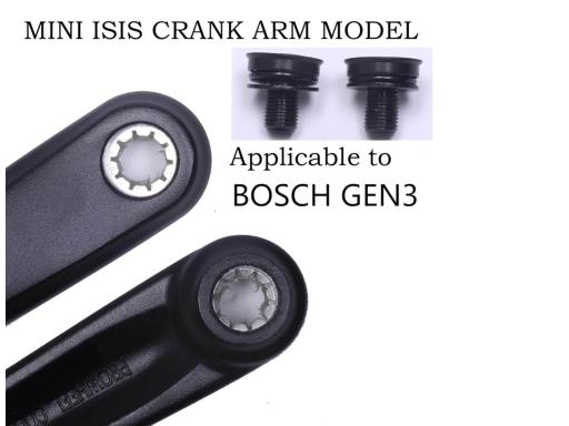 Prowheel Gen3  kliky bez převodníku e-Bike Mini ISIS 170 mm černá OEM