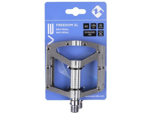 Pedály M-WAVE Freedom SL-titanovo-šedé