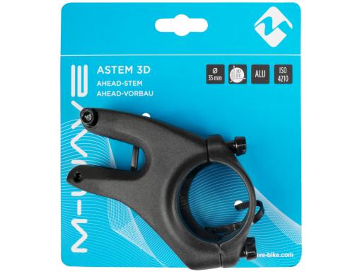 M-Wave Astem 3D Ahead představec 35x50 mm 12° černá