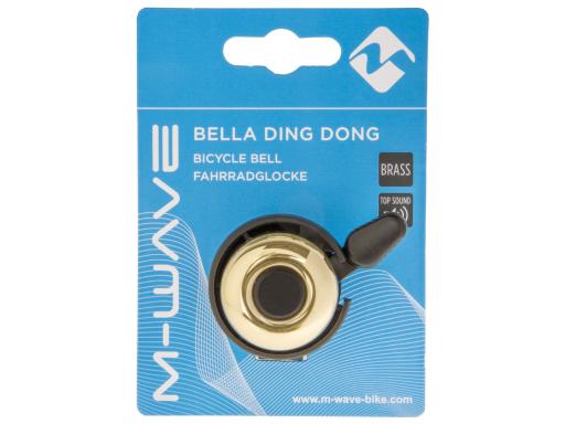 M-WAVE Bella Ding Dong zvonek na kolo zlatý