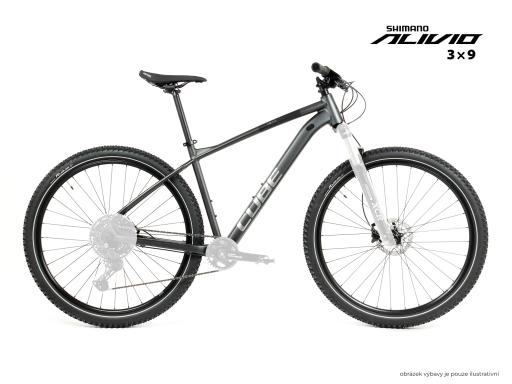 Kolo MTB 29" Cube Aim SLX Shimano Alivio 3x9, velikost L – 18", grafitová