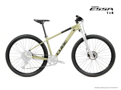 Kolo MTB 29" Cube Aim Race Shimano ESSA 1x8, velikost M – 16", olivová