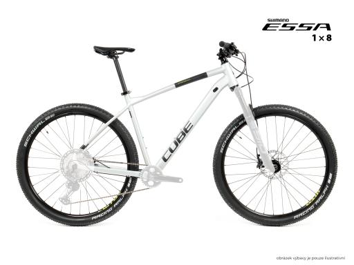 Kolo MTB 29" Cube Attention SLX Shimano ESSA 1x8, velikost XL – 20", stříbrnošedá