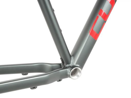 Kolo MTB 29" Cube Analog Shimano CUES U6000 1x10, velikost L – 18", kovověšedá/červená