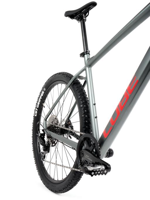 Kolo MTB 29" Cube Analog Shimano CUES U6000 1x11, velikost XXL – 22", kovověšedá/červená