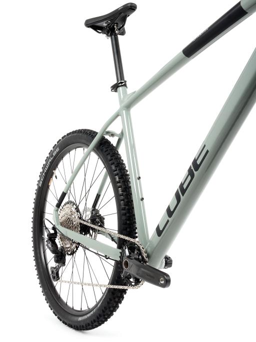 Kolo MTB 29" Cube Attention Shimano Deore XT/SLX 1x12, velikost L – 18", zelenošedá