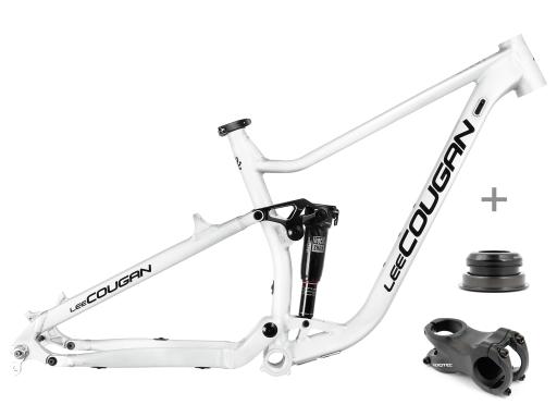 Celoodpružené MTB 29" Lee Cougan Quest Shimano Deore 1x12, velikost S – 16" (40,5cm), broušený hliník matný