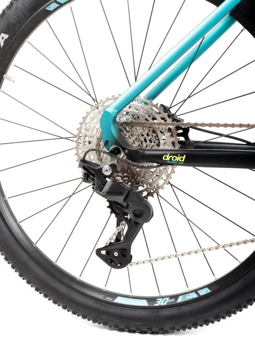 Kolo MTB 29" Lee Cougan Droid Shimano Deore M7200 1x12, velikost S – 17", modro-černá lesklá
