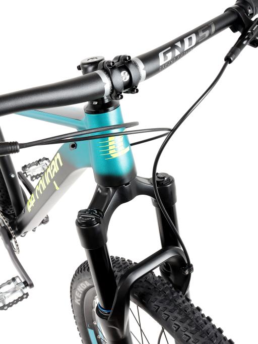 Kolo MTB 29" Lee Cougan Droid Shimano Deore M7200 1x12, velikost S – 17", modro-černá lesklá