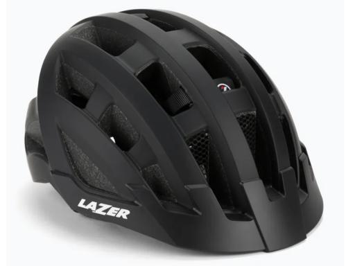 LAZER přilba Compact DLX CE-CPSC/ matná černá ,+ net + led, vel. UNI