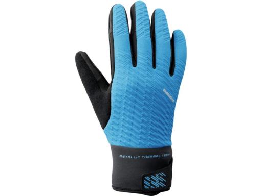 SHIMANO WINDBREAK THERMAL rukavice modrá, XL