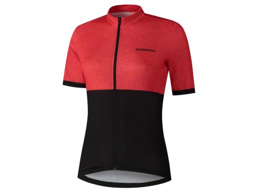 SHIMANO ELEMENT dres s krátkým rukávem dámský červená, XL