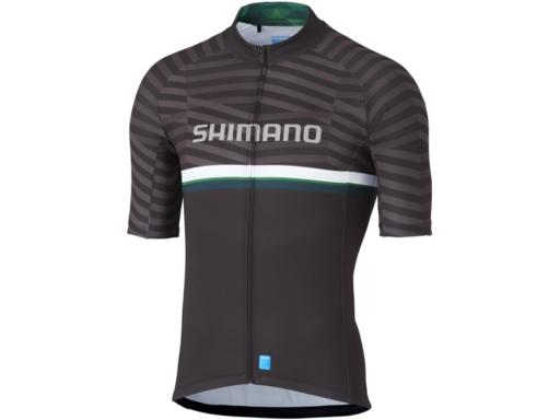 SHIMANO TEAM dres černá/zelená, L