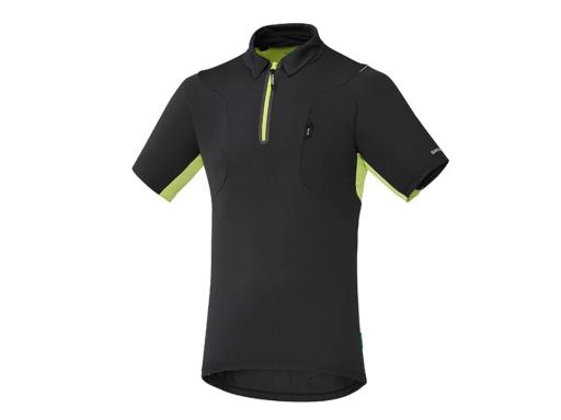 SHIMANO polo dres černá, L