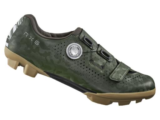 SHIMANO SH-RX600 gravel tretry pánské zelená - velikost EU 42